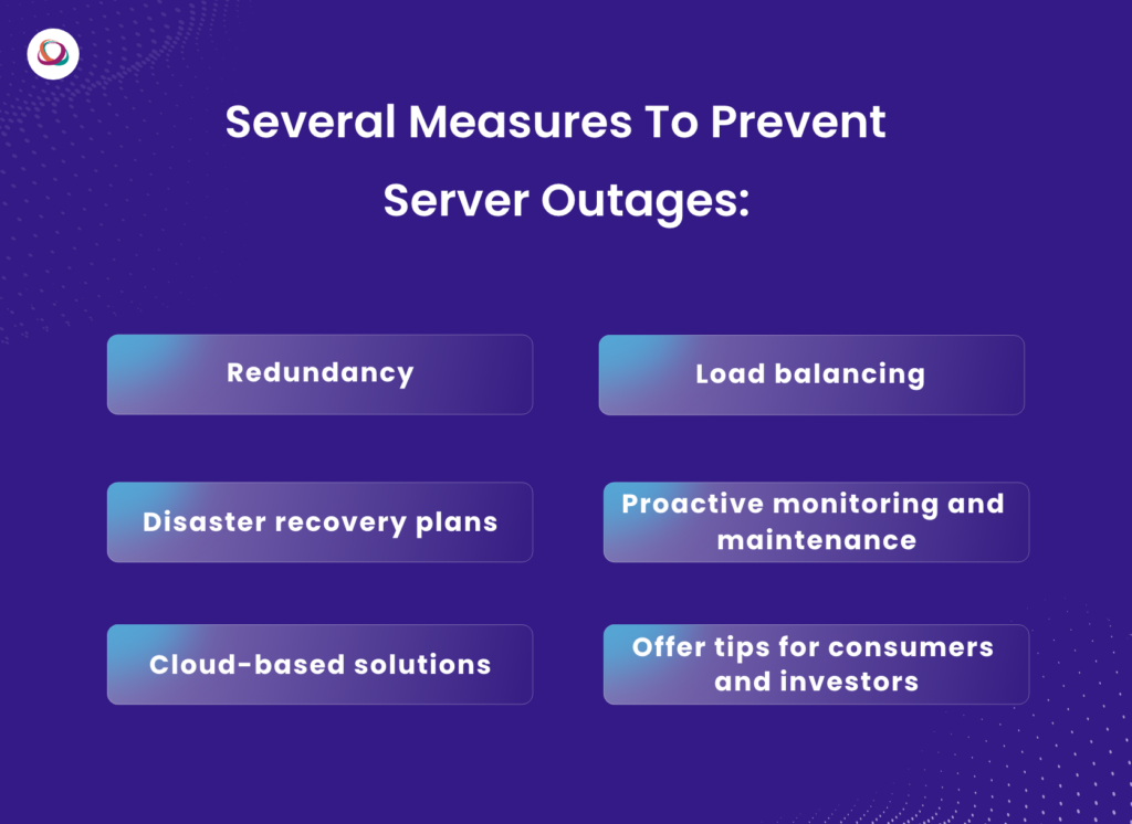 several measures to prevent server outage